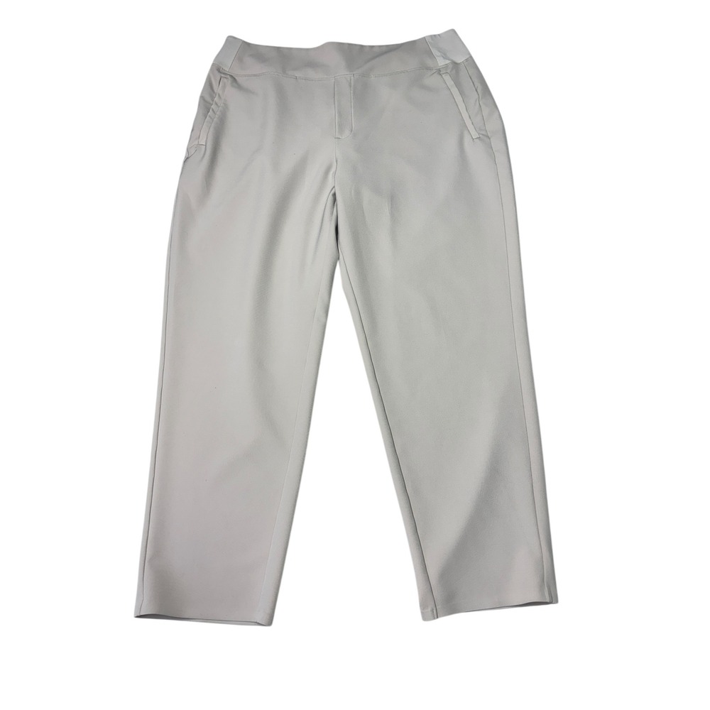 Athleta Women's Gray Stretch Straight Leg Pants Size 34X28